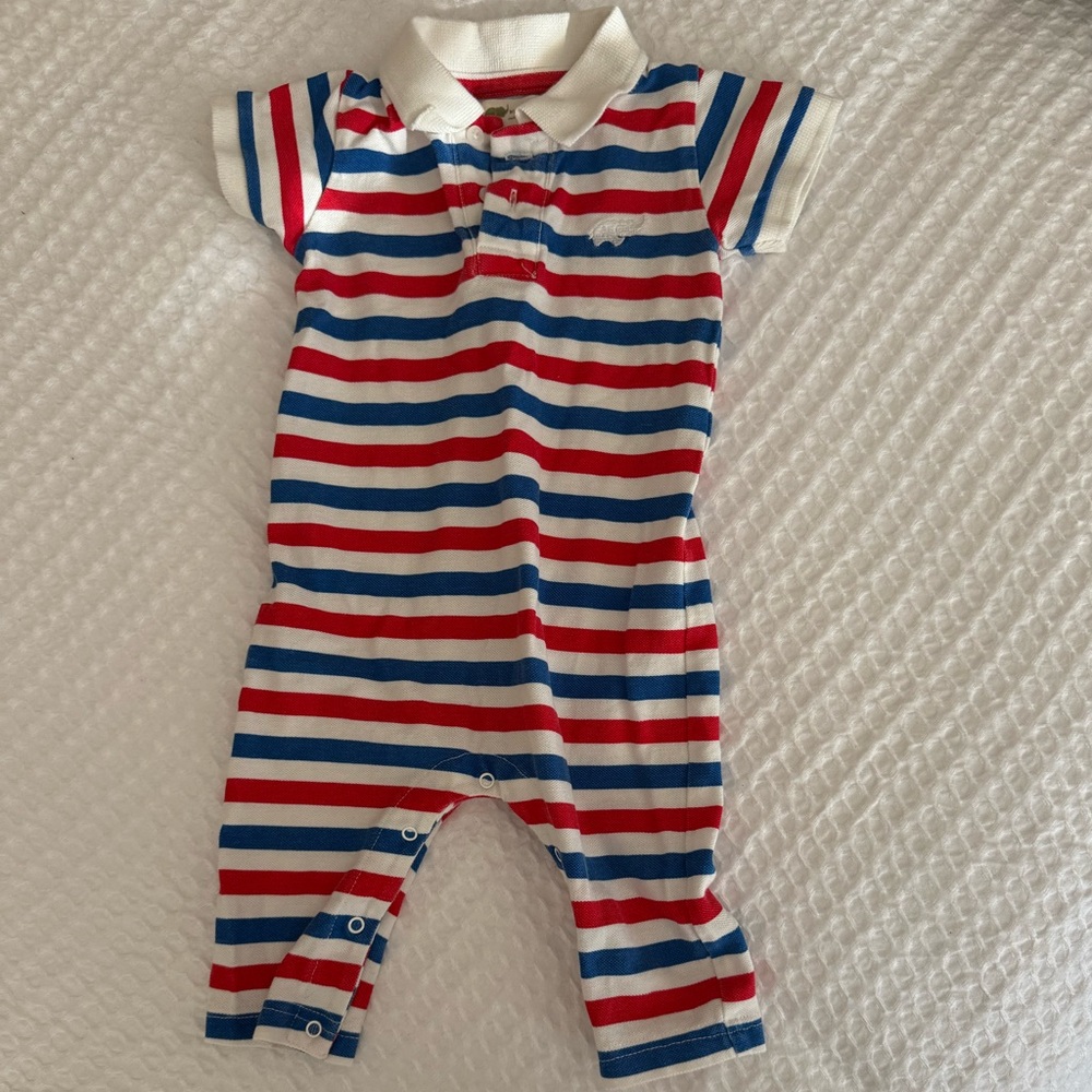 Monica + Andy Striped Kids Polo Romper